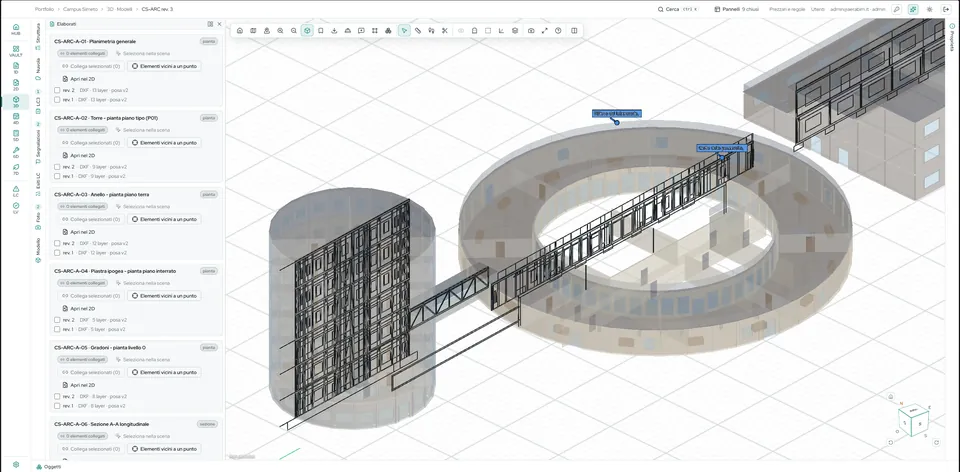 LC3 · Gli elaborati grafici nel modello.